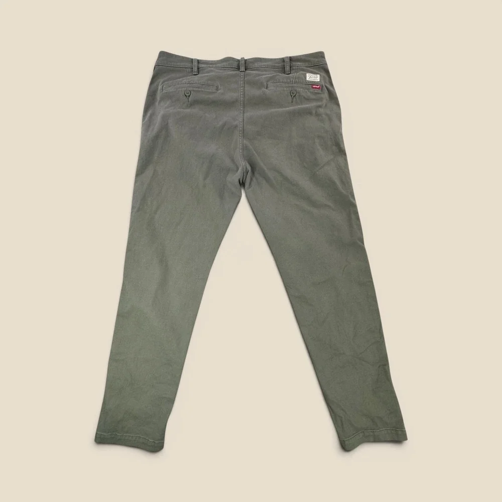 Levis XX Chino Standard Taper Pants Mens 38x31 Olive Green 17196-0001